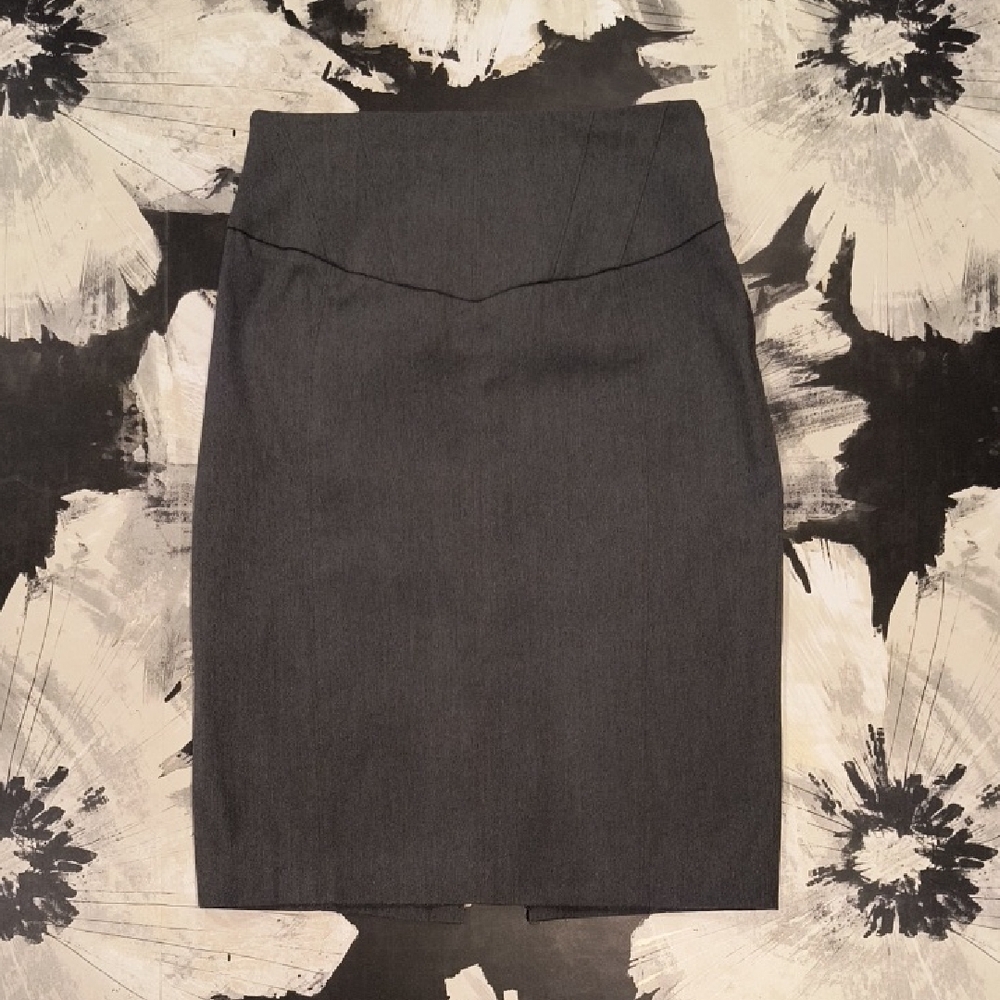 Express Charcoal Pencil Skirt